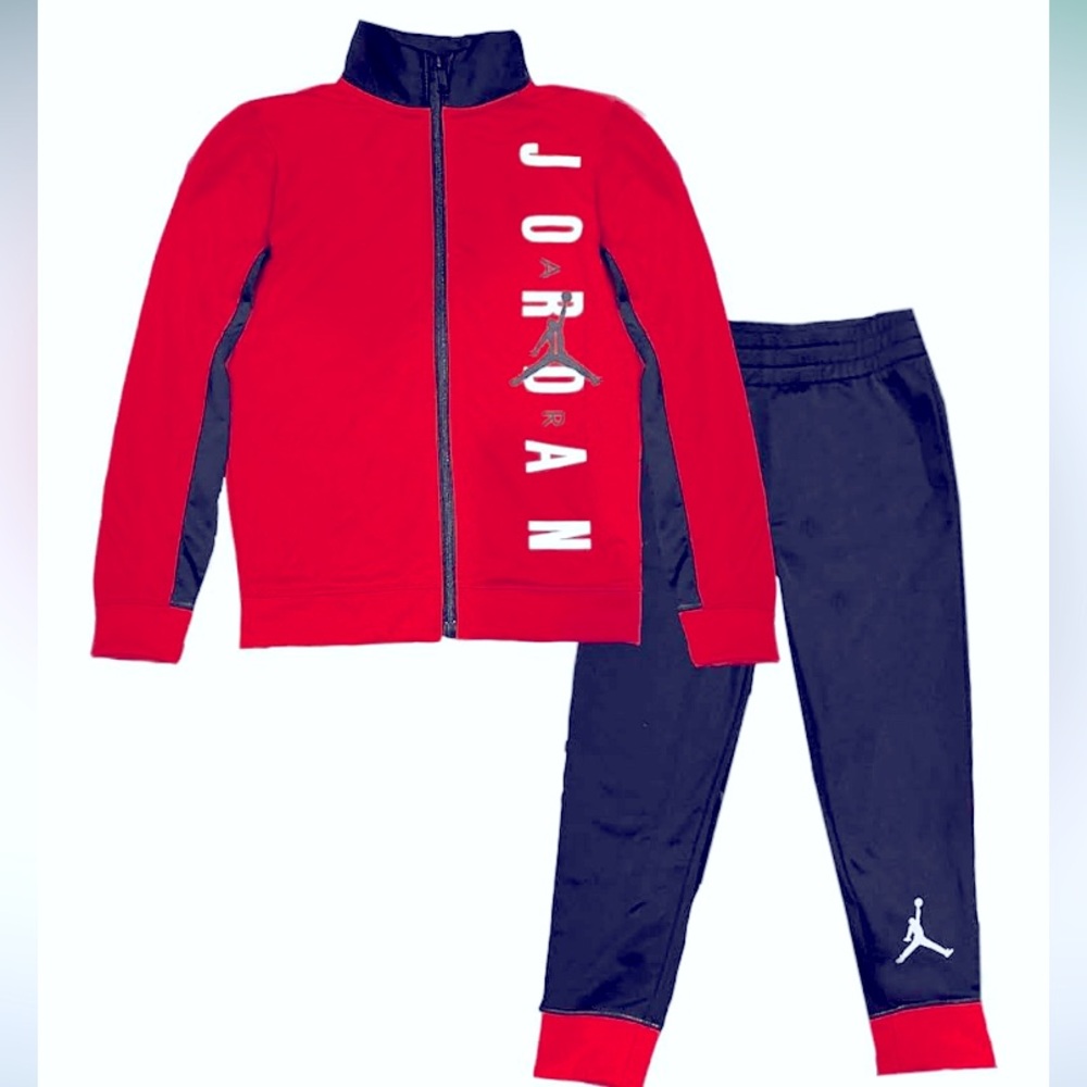 Nike Air Jordan Set, Boys Size 6, color red black & white, pre owned, $20.00